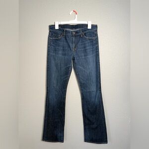 Citizens Of Humanity Designer Dark Blue Denim Boot Cut Jeans Women’s Size 29
